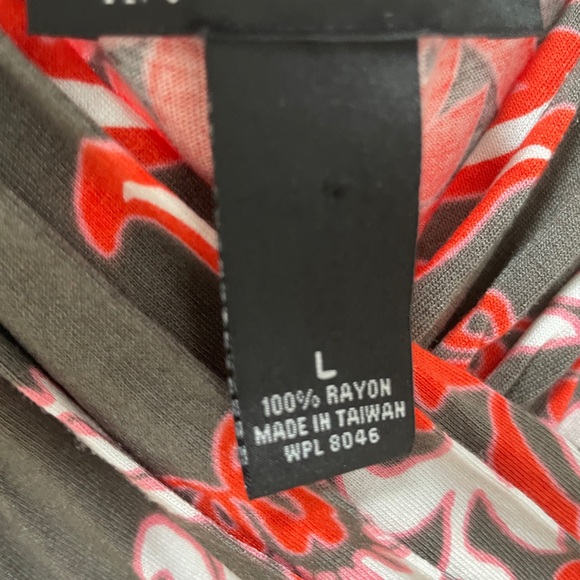 INC International Concepts Tank Maxi Dress. Pleated Crossover front. Size Large. - Picture 5 of 7